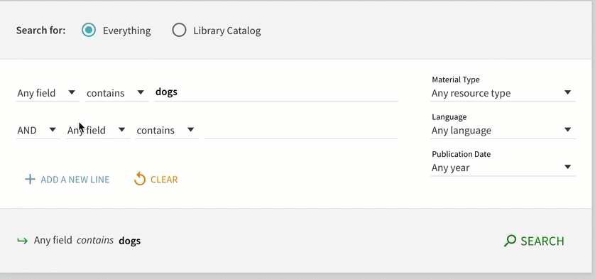 exploring the drop down menu items